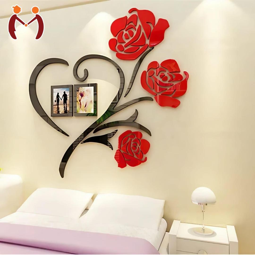 Modren rose wall art