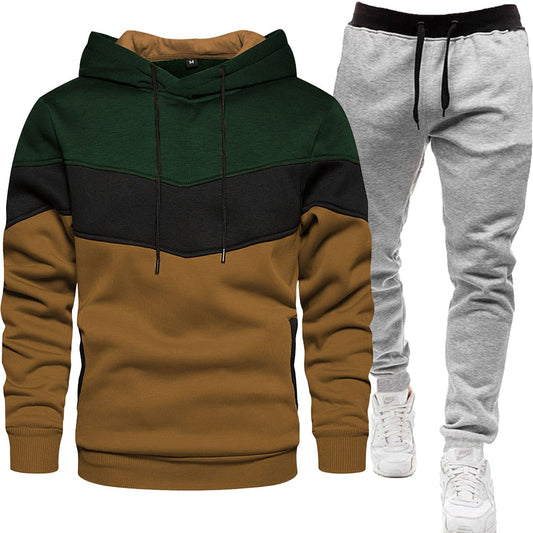 New Men fashion Casual Spring and Autum tow Piece set