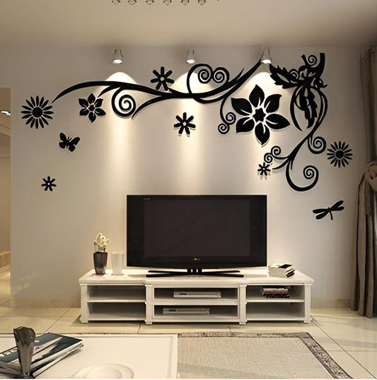 Flower Design Wall Sticker