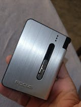 Focus Automatic Lighter Automatic Cigarettes Holder 10 Pcs Cigarette Case Portable Automatic Cigarette Holder Without Lighter Metal Cigarette Boxes Lighter Gadget For Men Multifunction Cigarette Holder