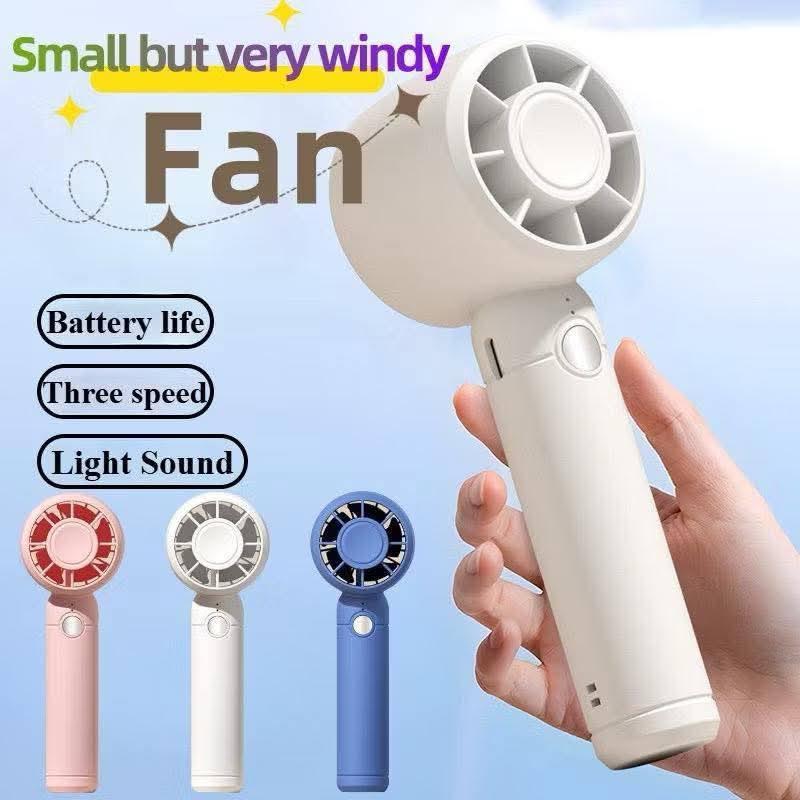 Portable Mini Handheld Fan, Turbo Fan, Rechargeable Hand Fan