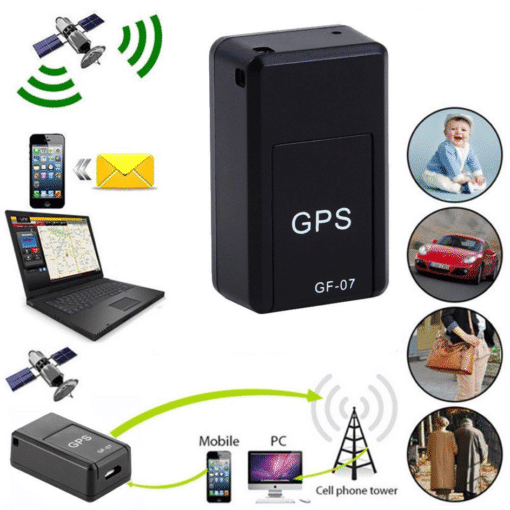 GPS Tracker | Mini Magnetic GPS Tracker Device | GF-07 – Real-Time Vehicle Locator for Car, Bike, Bicycle, Pets & Children | SIM Supported, Strong Magnetic Anti-Lost Locator | Long Battery, Mobile Live Monitoring | Pack of 1