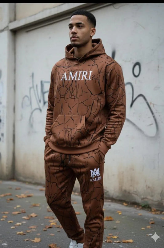 AMIRI Fleece Graphic Sublimation Hoodie Track Sui