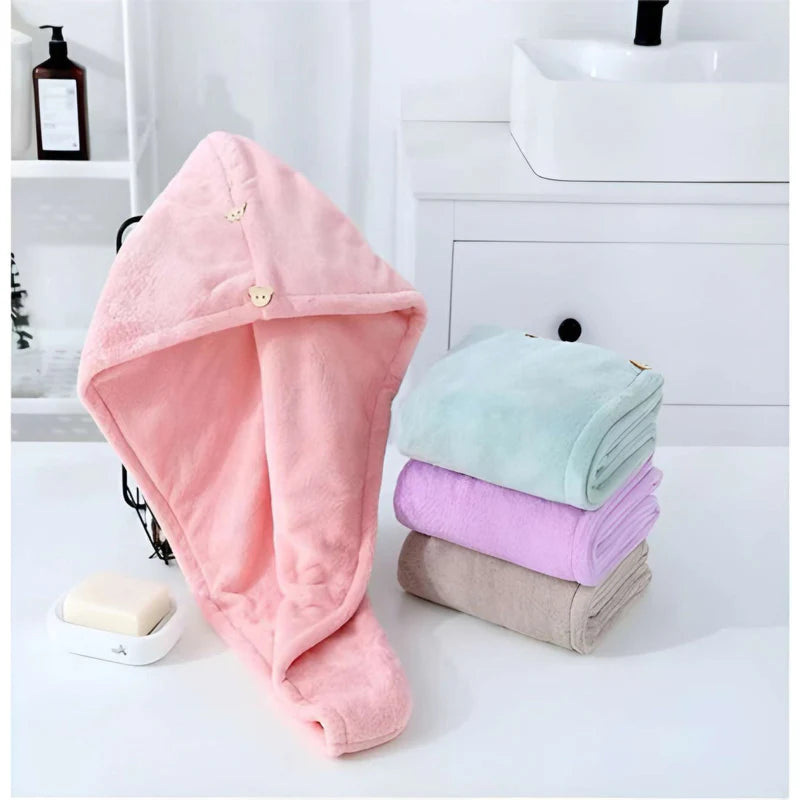 Pack Of 2 Magic Instant Hair Dryer Cap Towel Hair Wrap Towel