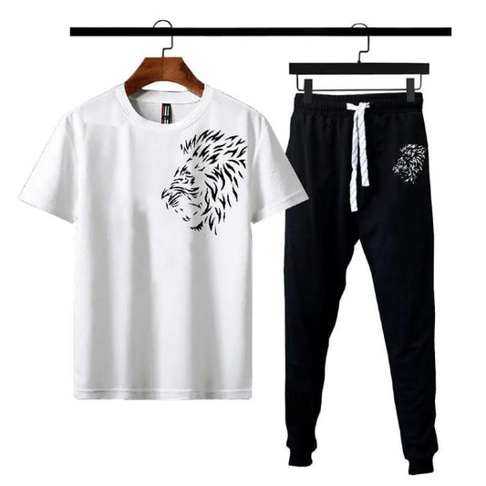 Men's Polyester Printed Track Suit - 2 Pcs