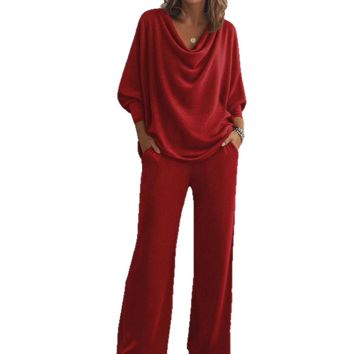Ladies Christmas Comfort Velvet Casual Set