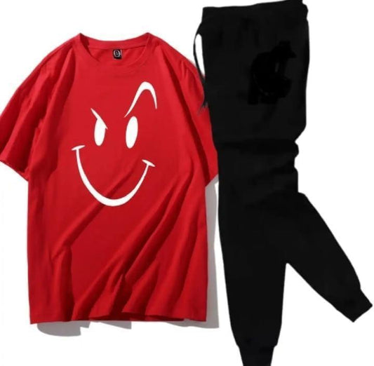 Men's Printed Tracksuit (Angry) Red