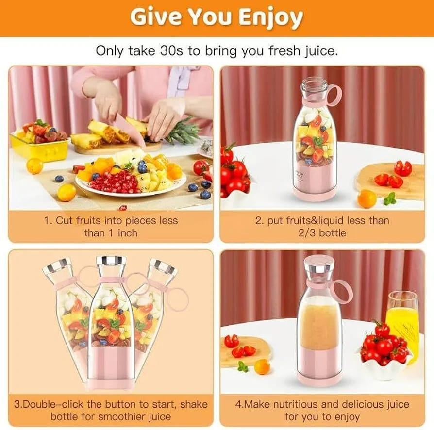 Imported Rechargeable Portable Bottle Blender for Shakes and Smoothies