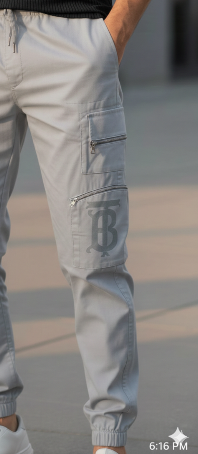 2 Pcs Men's Stitched cargo 7 poket and china stuff shirt pair