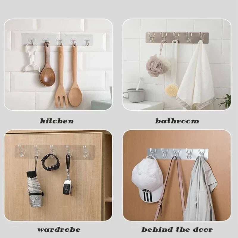 Super Strong Self Adhesive Wall Mounted Hooks Strip